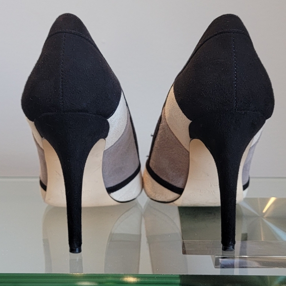 Nine West Black/Grey Suede Shoes Sz: 5 1/2 - Picture 2 of 4